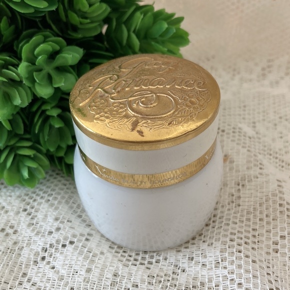 3 Pcs Vintage - Art Deco Powder Jar Glass, Bark glass jar, Milk glass jar. Empty - Picture 12 of 15